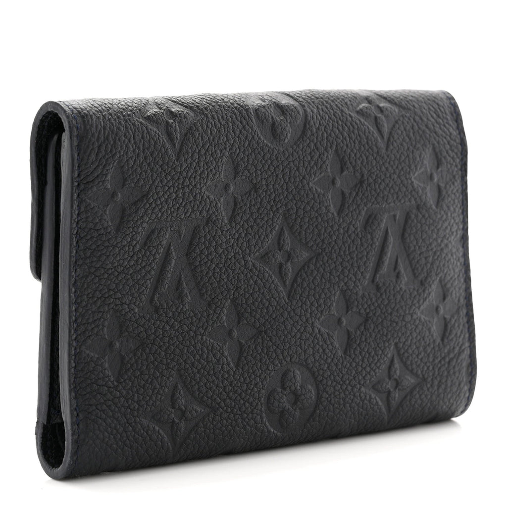 Louis Vuitton Empreinte Compact Curieuse Wallet Black