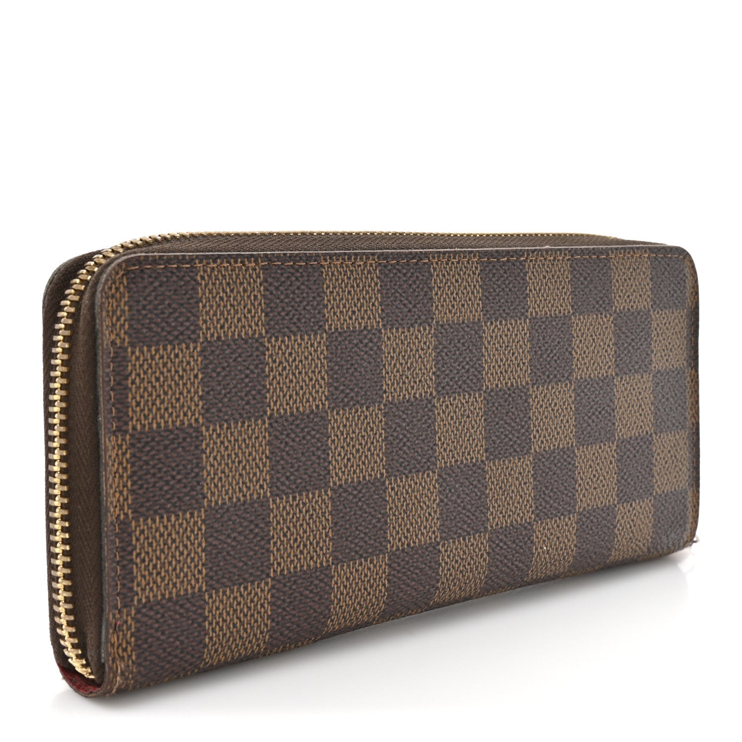 Louis Vuitton Damier Ebene Clemence Wallet Cherry