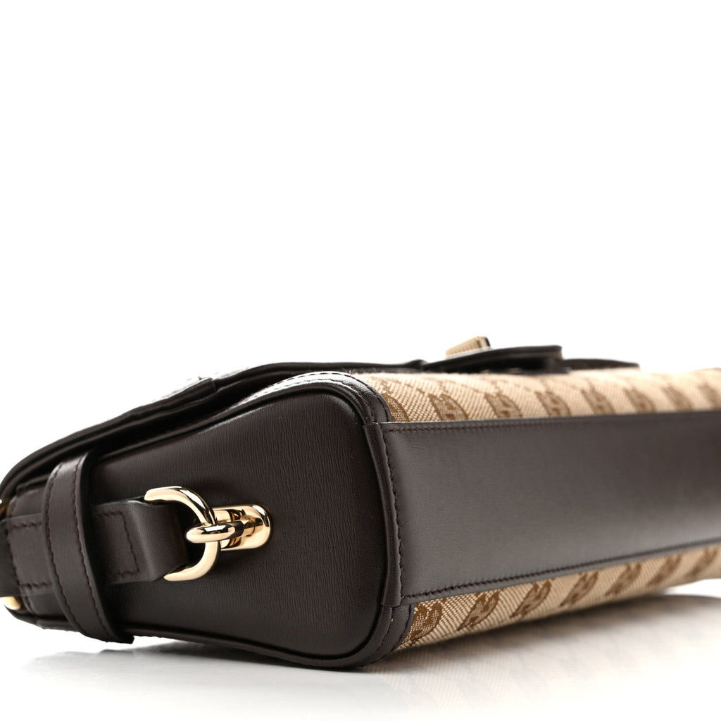 Gucci GG Monogram Small Luce Shoulder Bag Beige Ebony