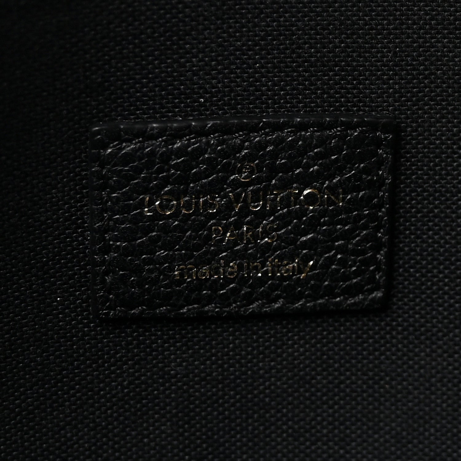 Louis Vuitton Empreinte Pochette Felicie Chain Wallet Black