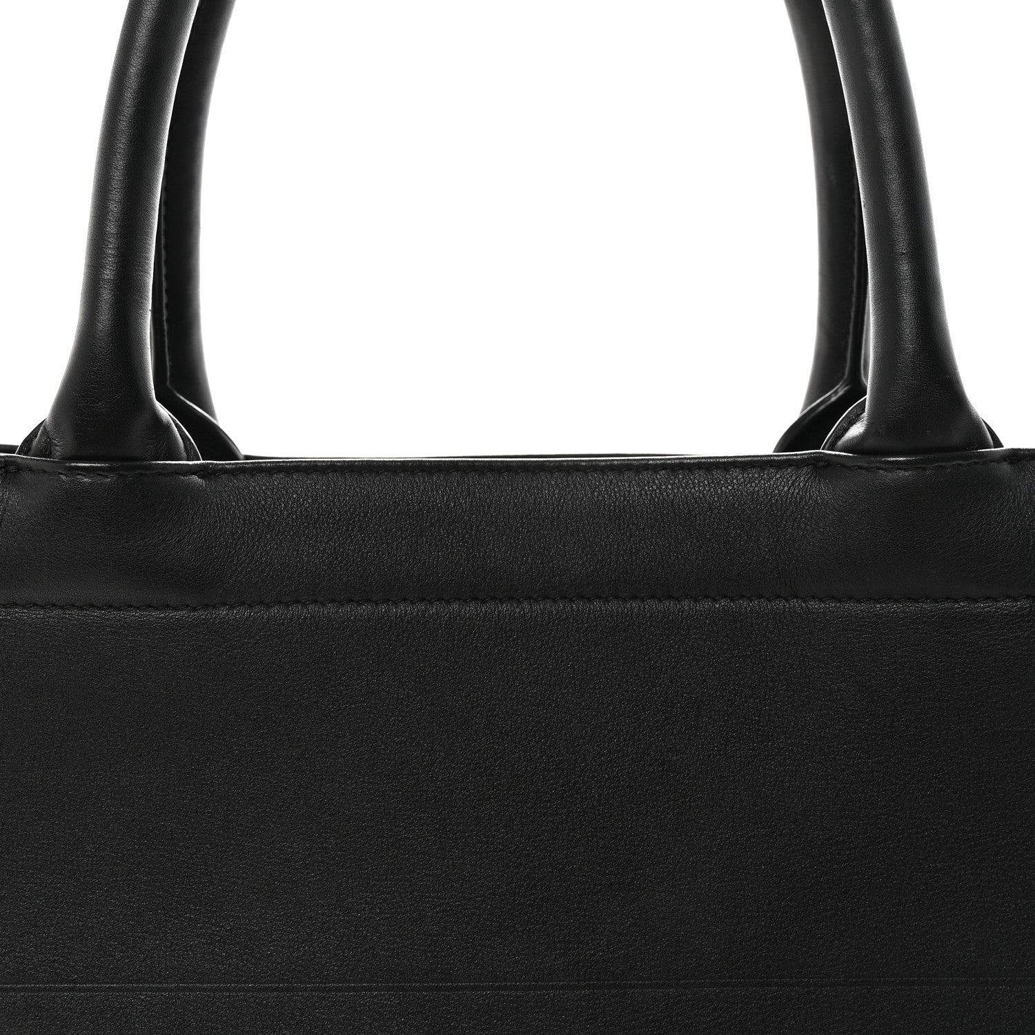 Christian Dior Calfskin Embossed Medium Book Tote Black