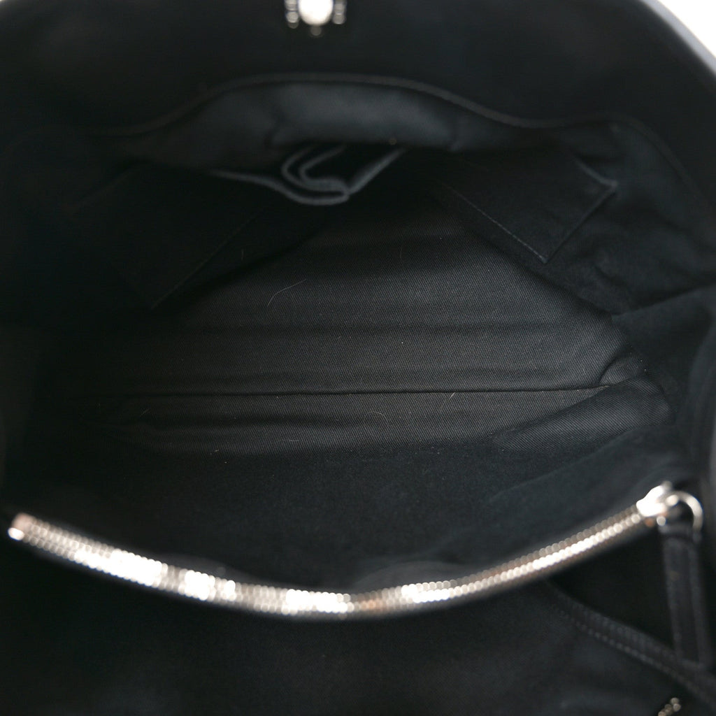 Chanel Calfskin Perforated Up In The Air Tote Black