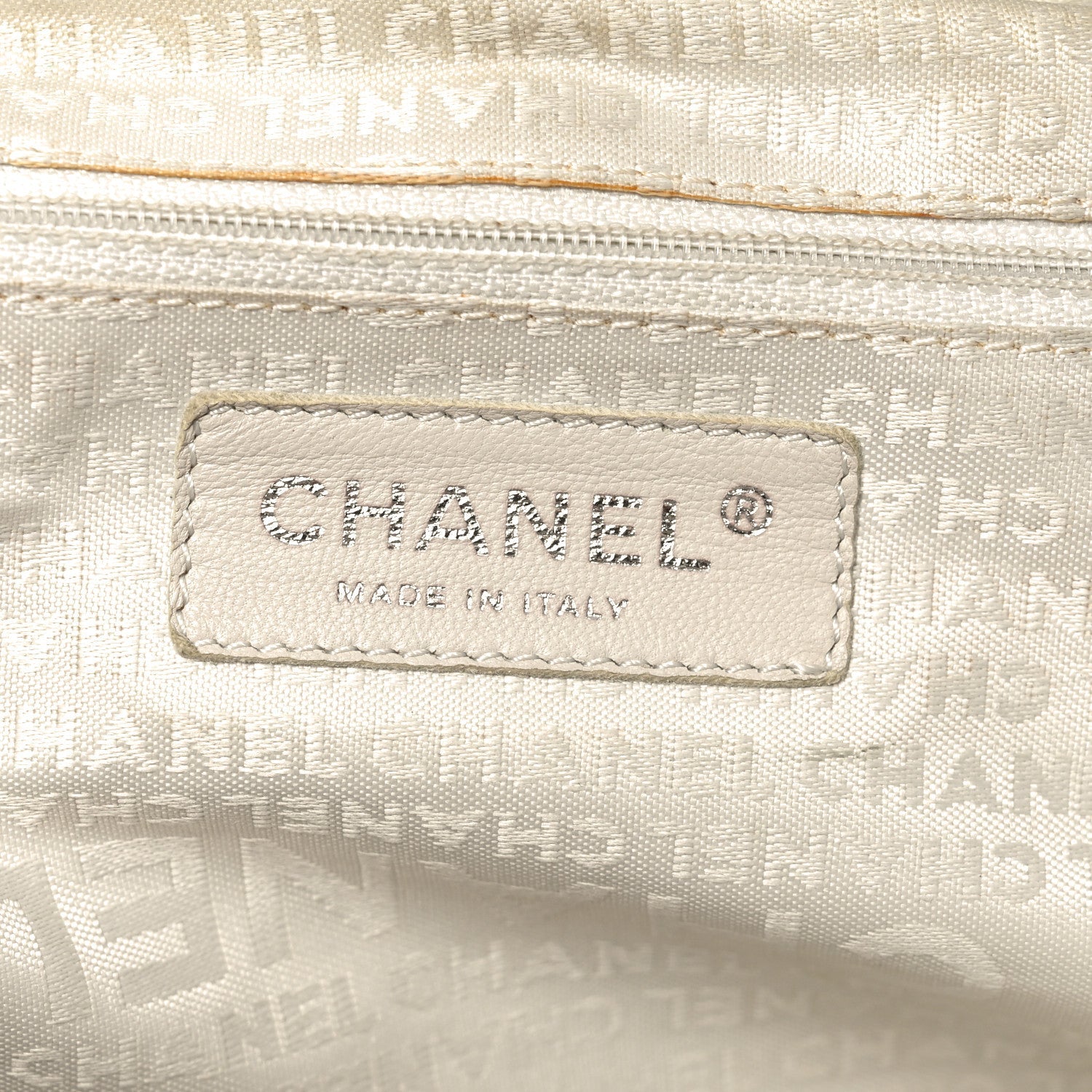 Chanel Caviar Square Stitched Large Tote Orange
