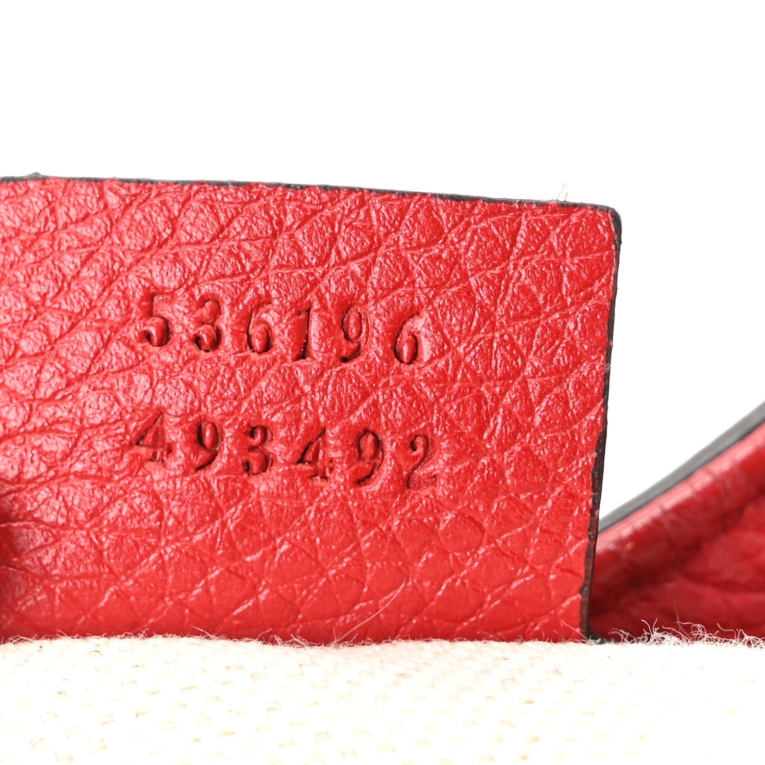 Gucci Pebbled Calfskin Medium Soho Chain Shoulder Bag Tabasco Red