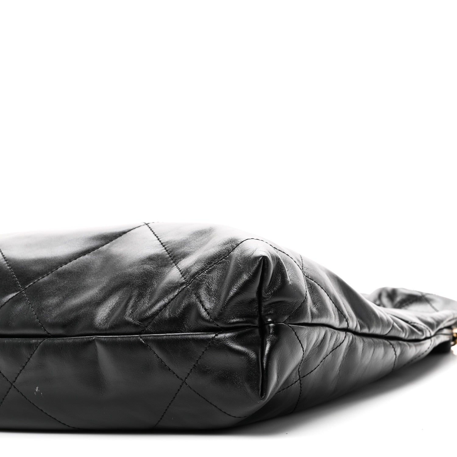 Chanel Shiny Calfskin Quilted Small Chanel 22 Black