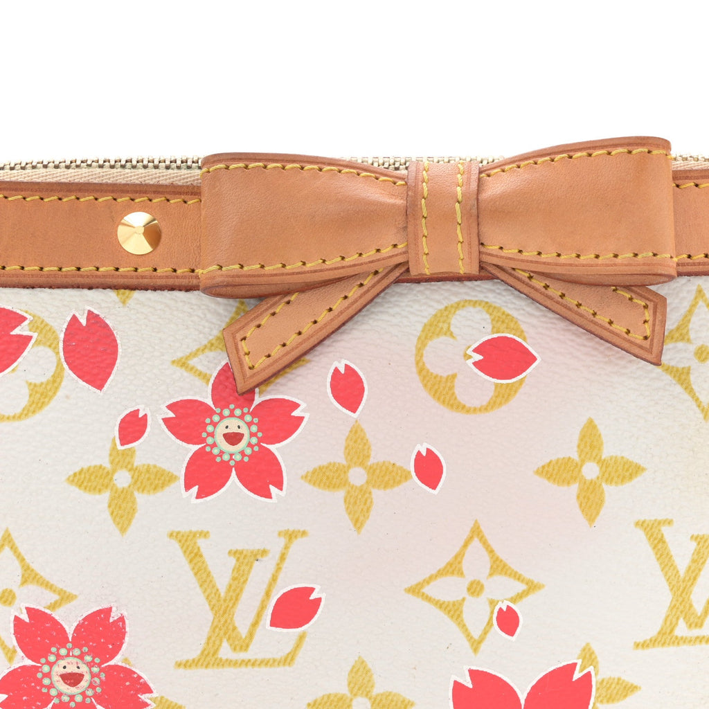 Louis Vuitton Monogram Cherry Blossom Pochette Accessories Red