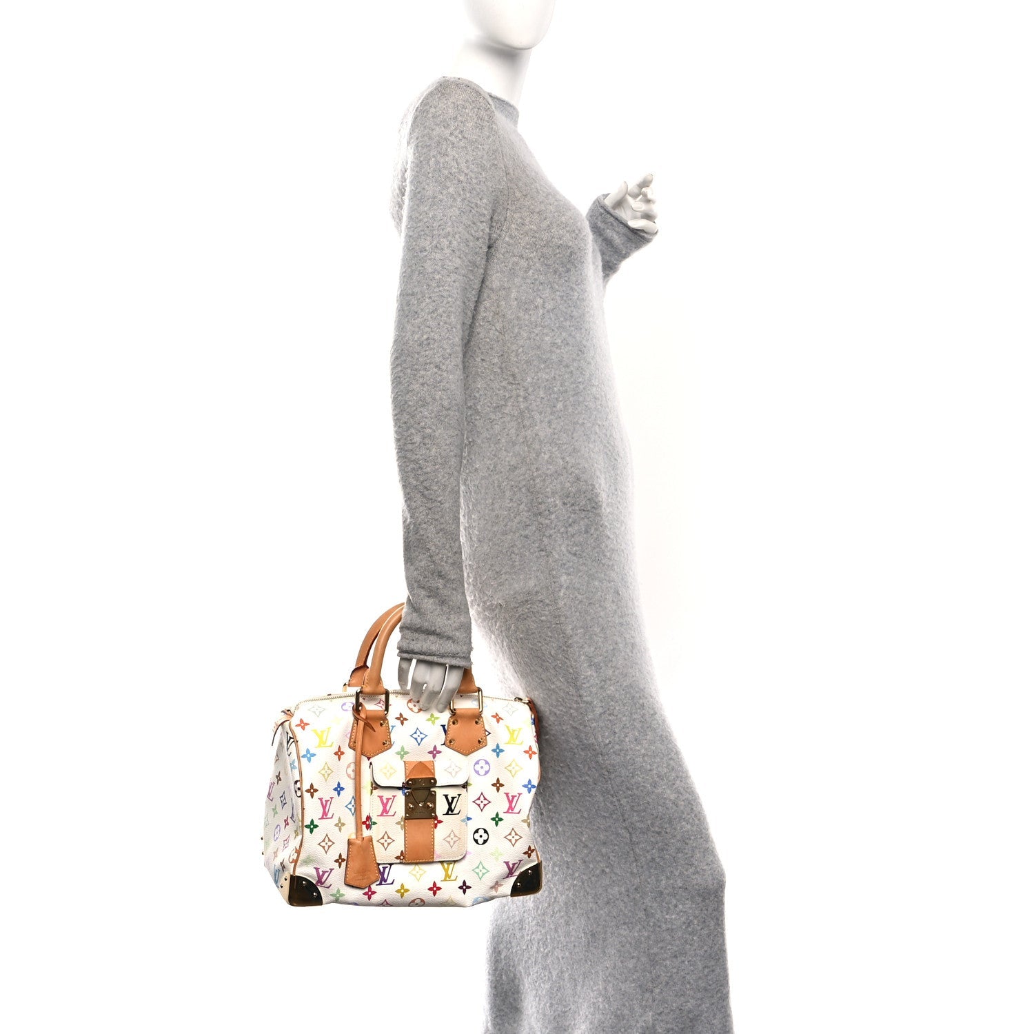 Louis Vuitton Monogram Multicolor Speedy 30 White