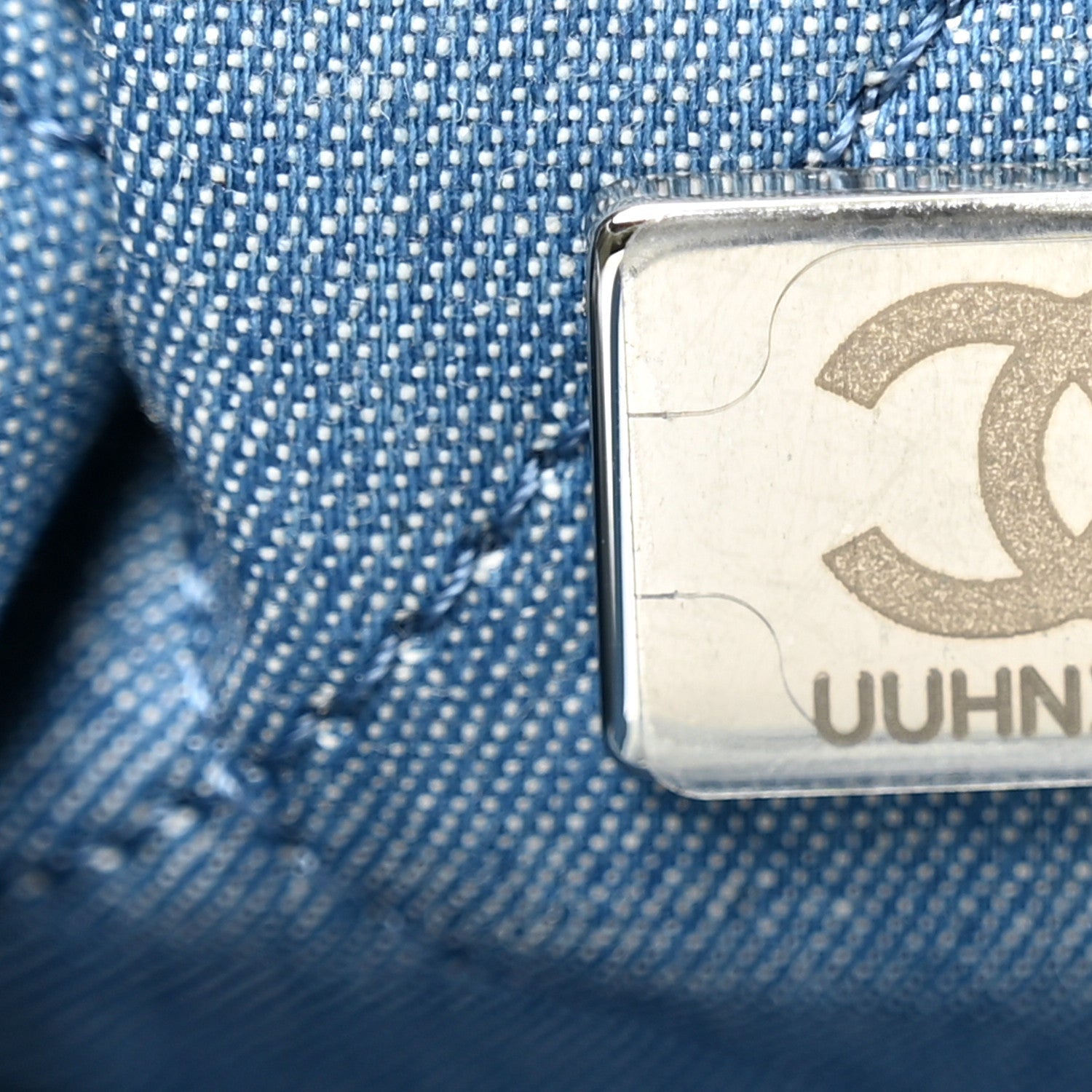 Chanel Denim Quilted Chanel 22 Backpack Blue