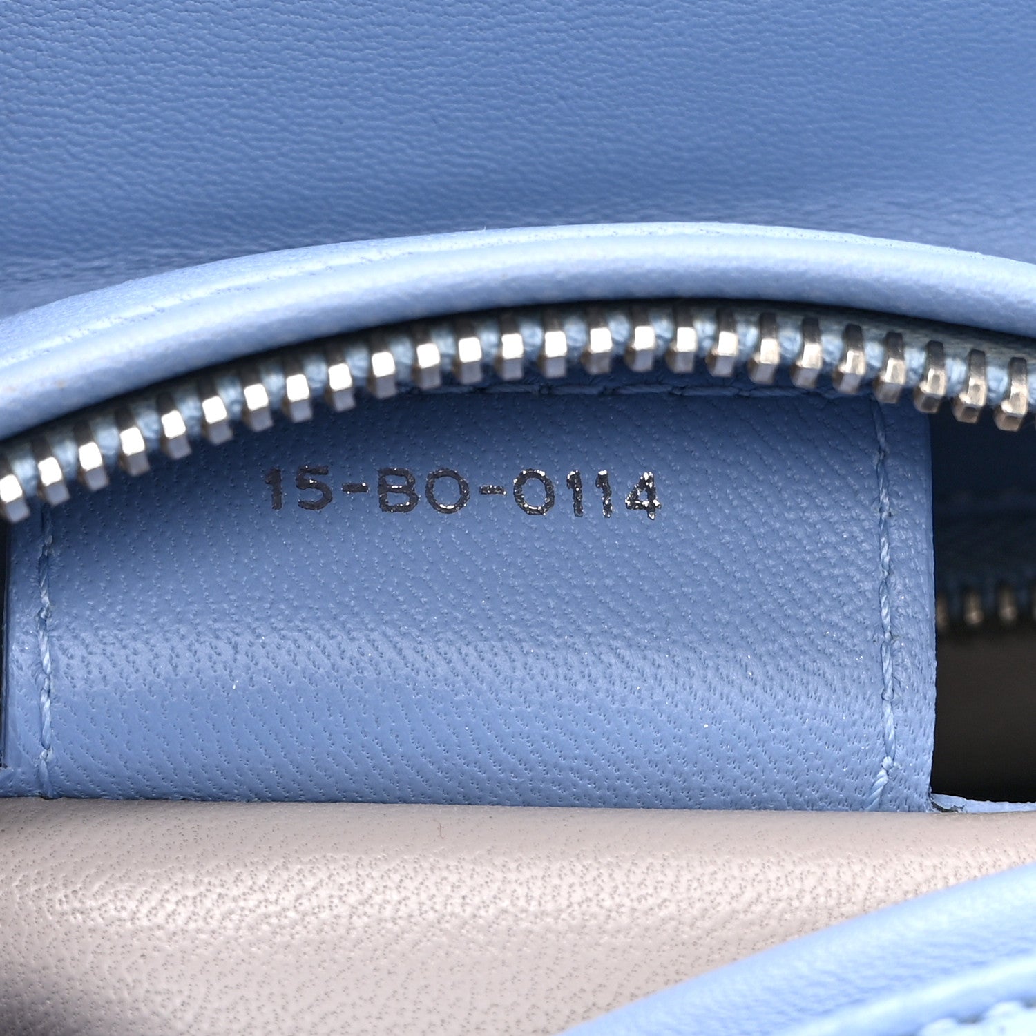 Christian Dior Lambskin Cannage Medium Bi-Color Lady Dior Blue Gray