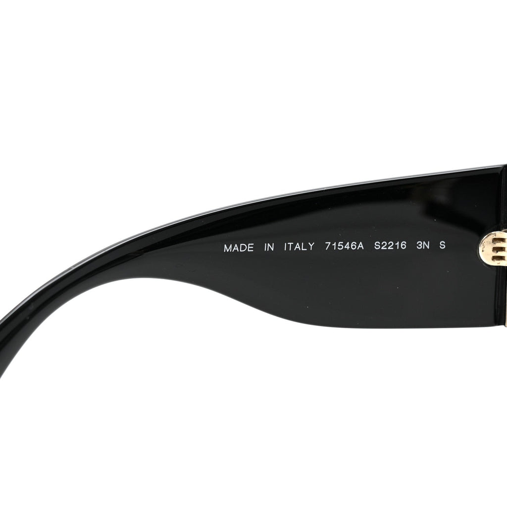 Acetate Rectangle Sunglasses 71546 Black