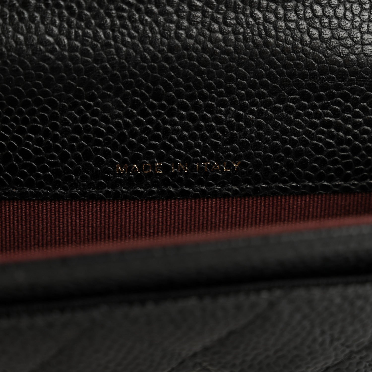Caviar Quilted Flap Card Holder Wallet Black