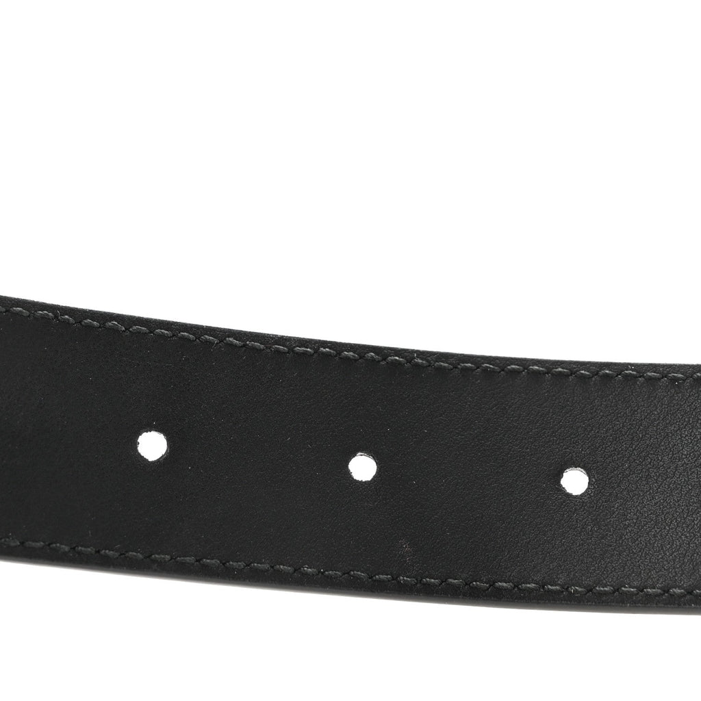 Gucci Calfskin Double G 30mm Belt 80 32 Black