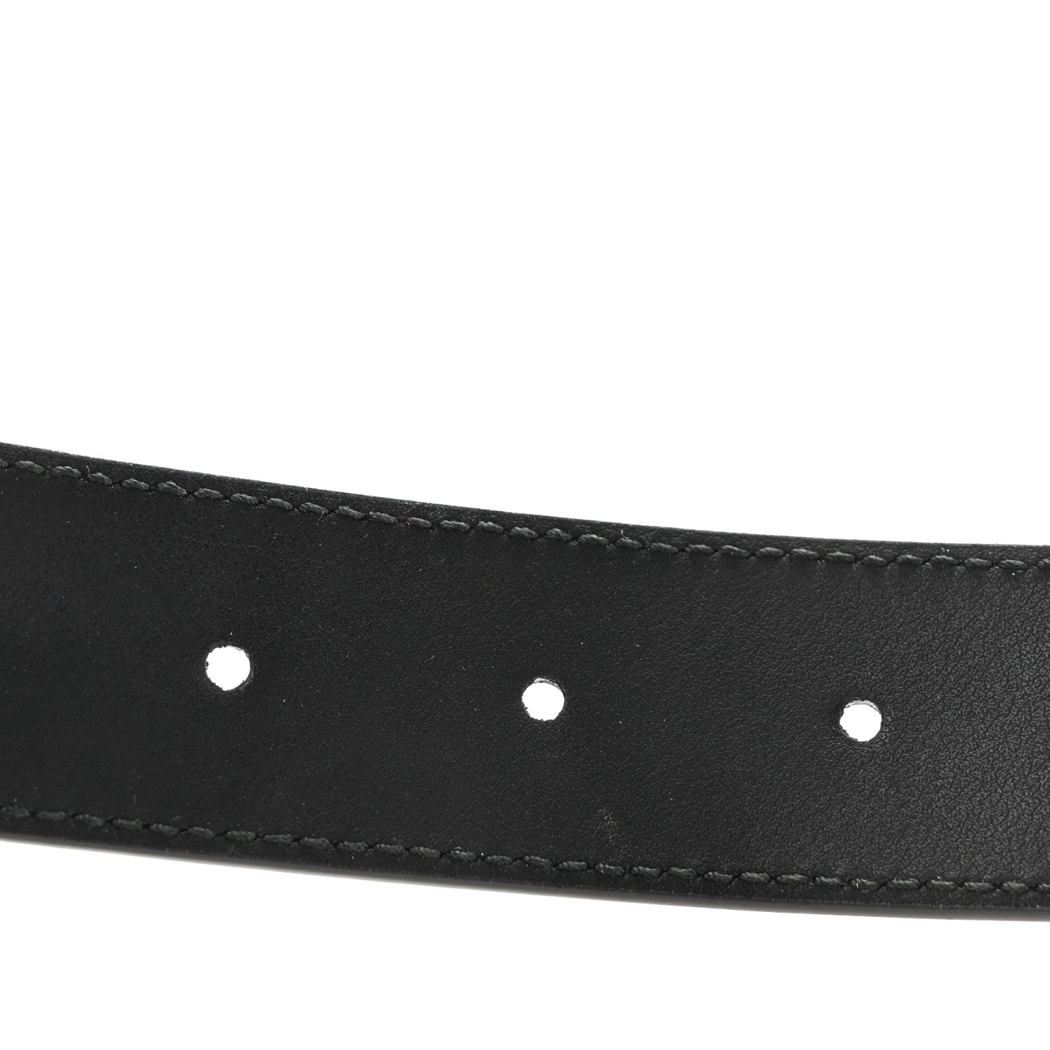 Gucci Calfskin Double G 30mm Belt 80 32 Black