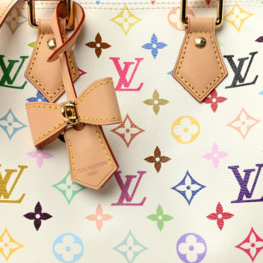 Louis Vuitton LV X TM Monogram Multicolor Speedy Bandouliere 25 White