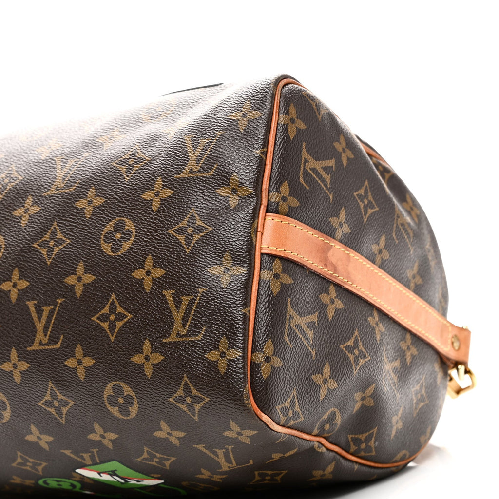 Louis Vuitton Monogram Patches Speedy Bandouliere 30