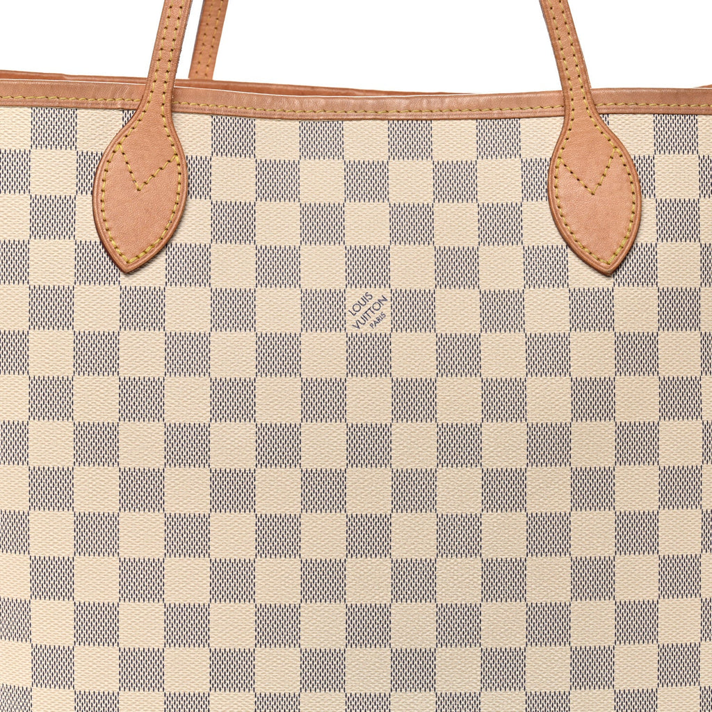 Louis Vuitton Damier Azur Neo Neverfull MM Rose Ballerine