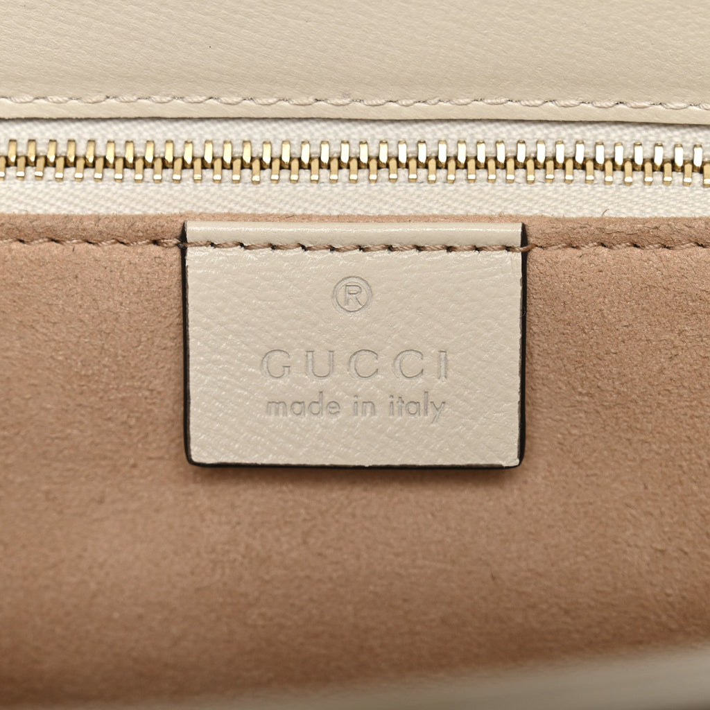 Gucci GG Supreme Monogram Horsebit 1955 Shoulder Bag Beige Mystic White