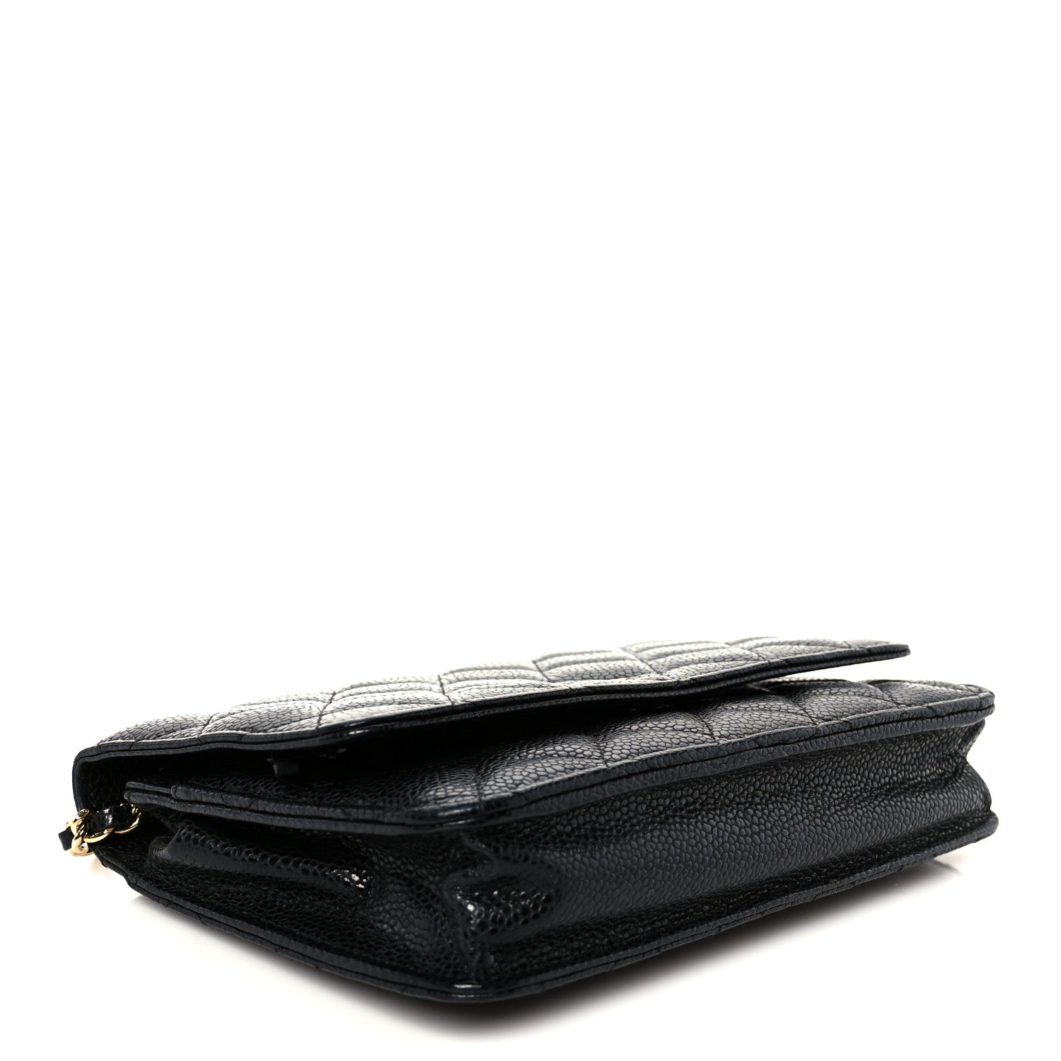 Chanel Caviar Quilted Wallet on Chain WOC Black