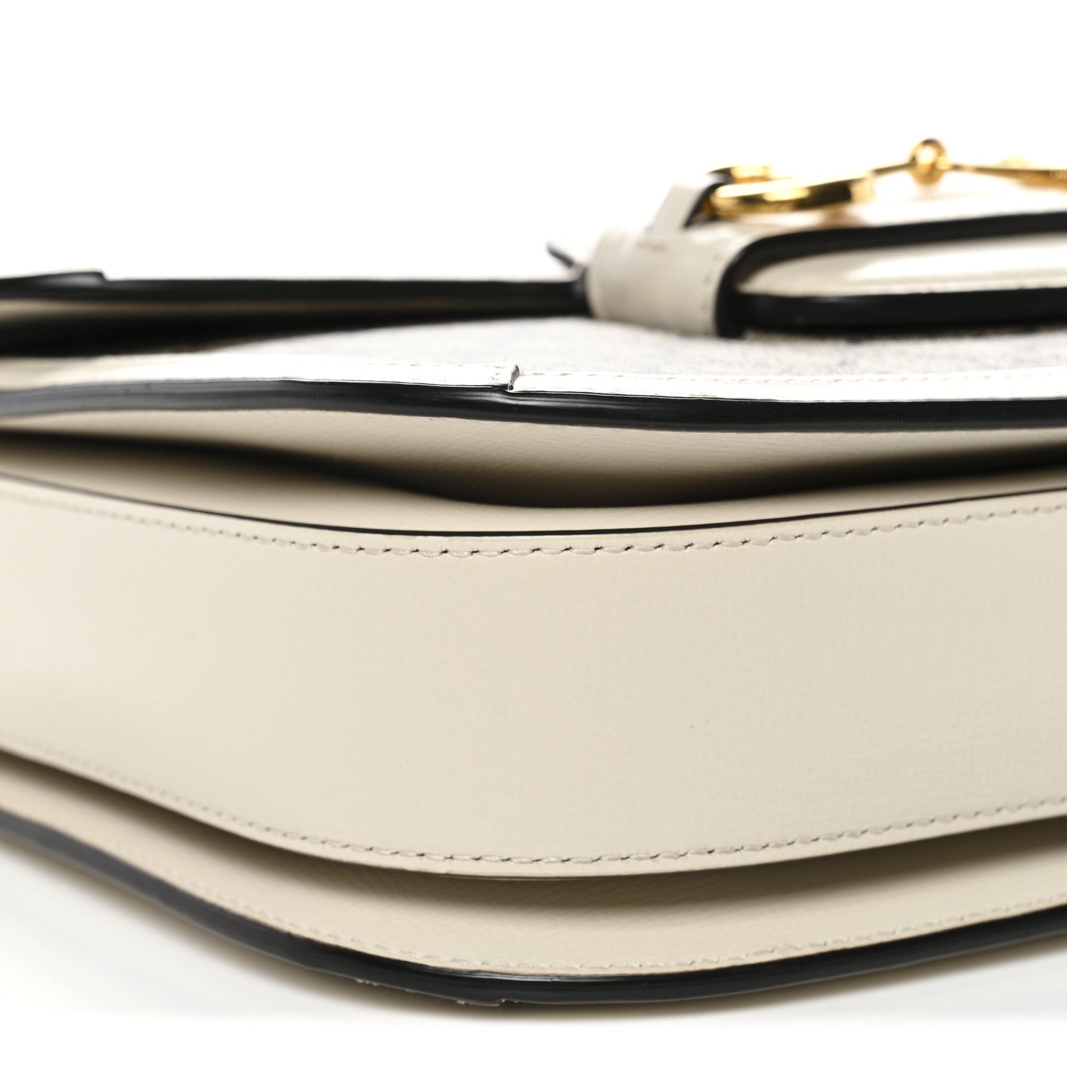 Gucci GG Supreme Monogram Horsebit 1955 Shoulder Bag Beige Mystic White