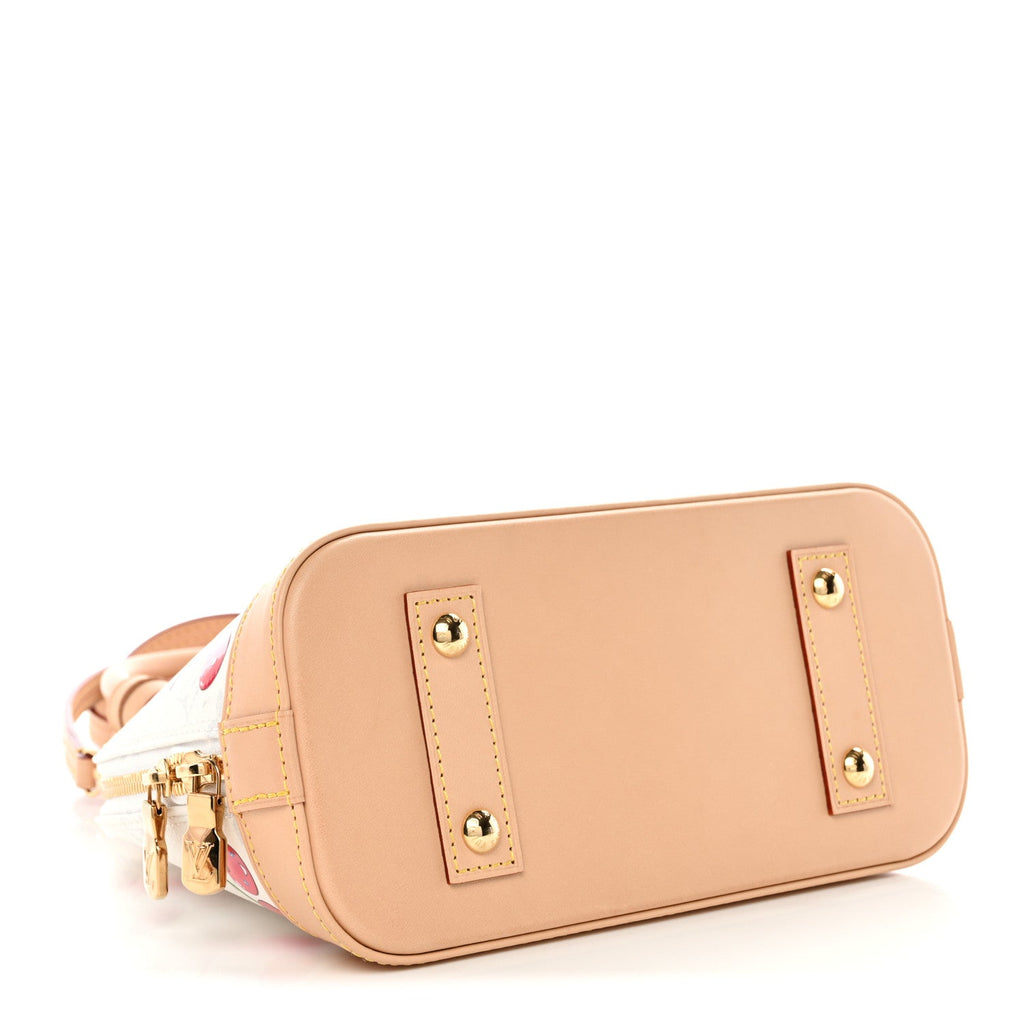 Louis Vuitton LV X TM Monogram Cerises Alma BB White