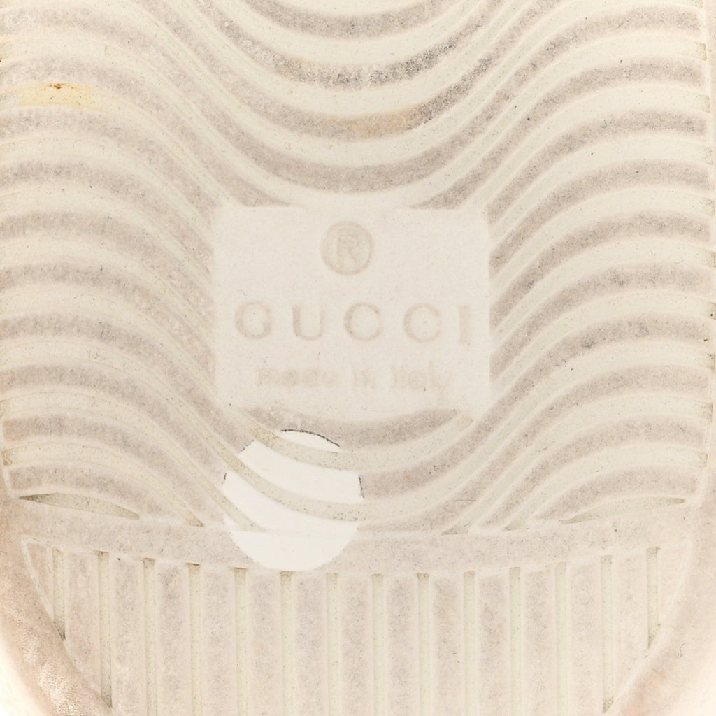 Gucci Calfskin Crocodile Web Mens Ace Sneakers 8 White Green