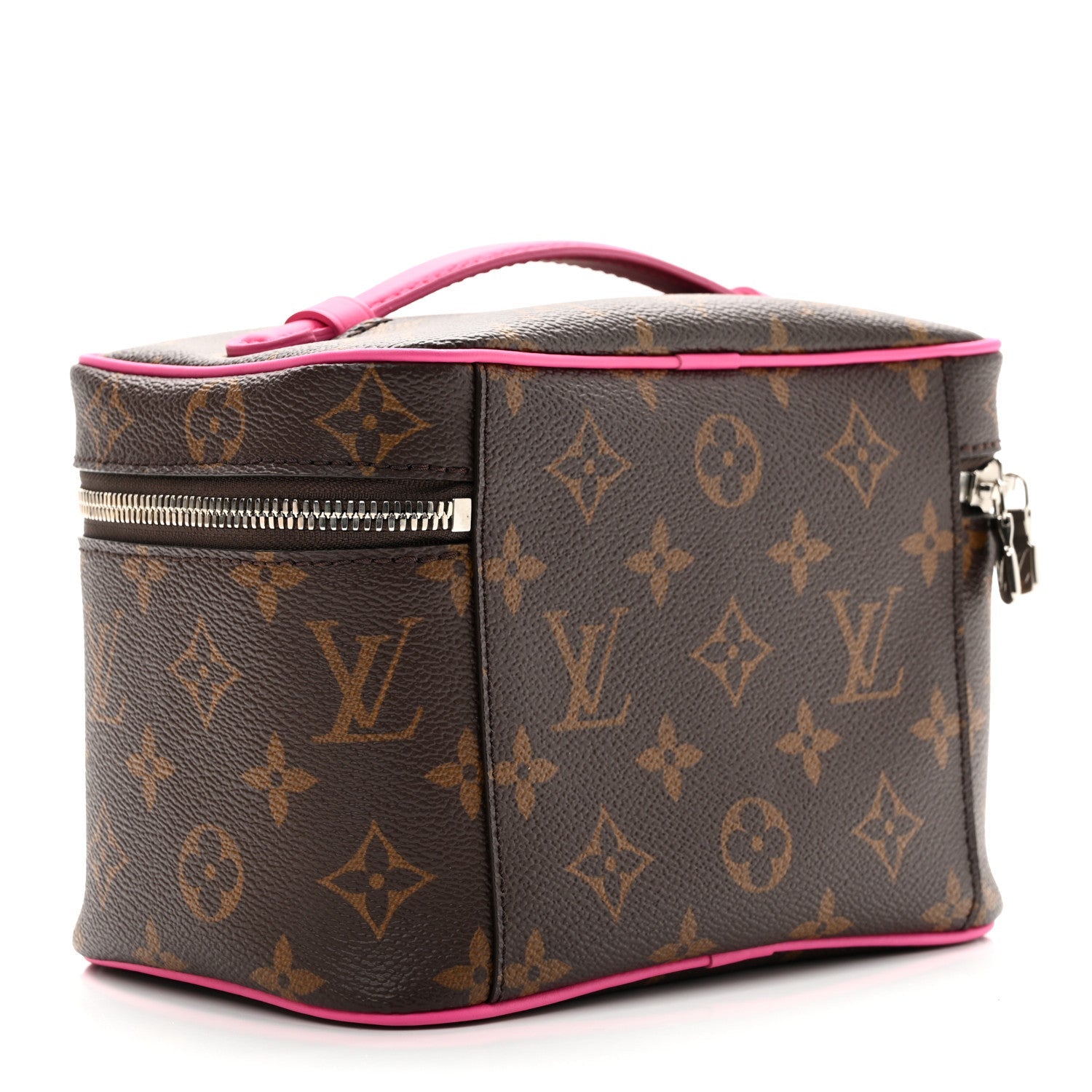 Louis Vuitton Monogram Macassar Nice Mini Fuchsia
