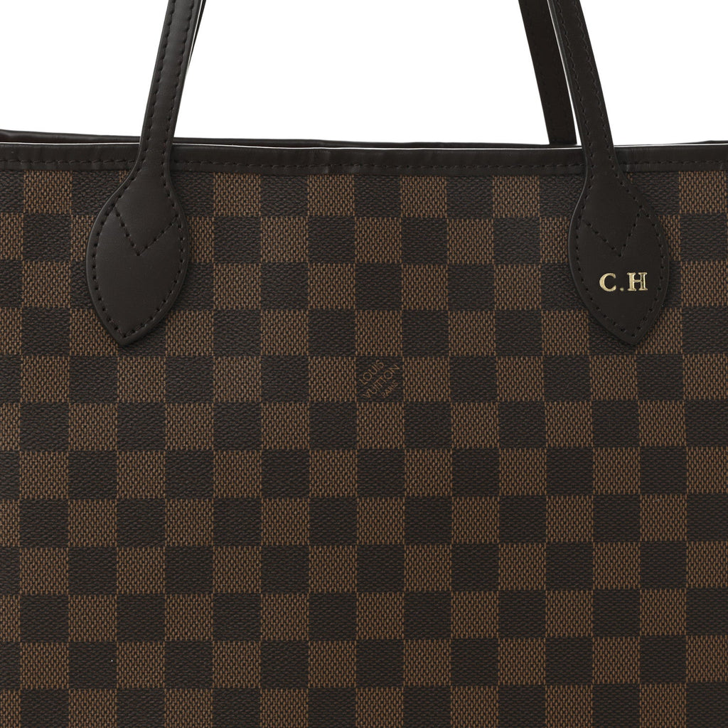 Louis Vuitton Damier Ebene Neo Neverfull MM Rose Ballerine