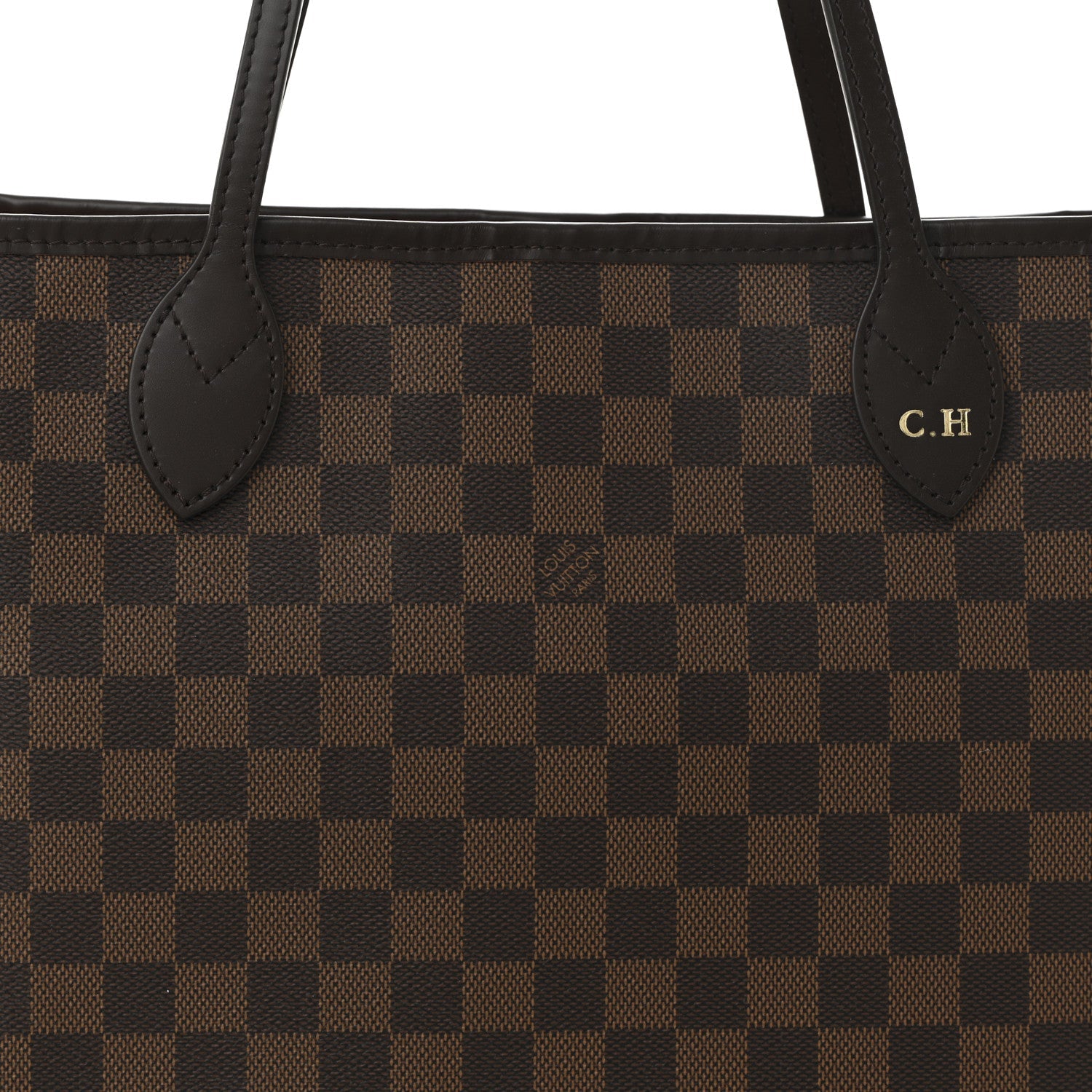Louis Vuitton Damier Ebene Neo Neverfull MM Rose Ballerine