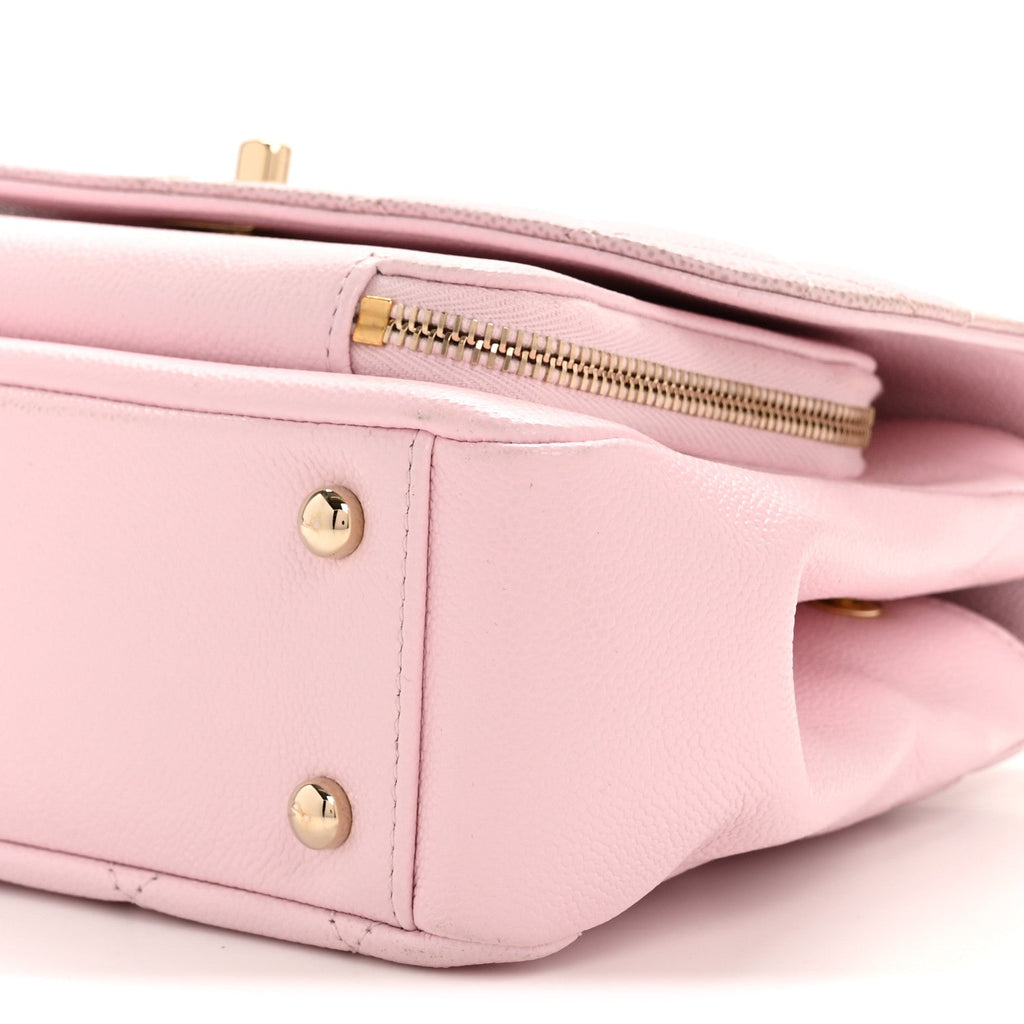 Chanel Caviar Quilted Medium Business Affinity Flap Light Pink