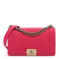 Chanel Caviar Quilted Medium Boy Flap Pink