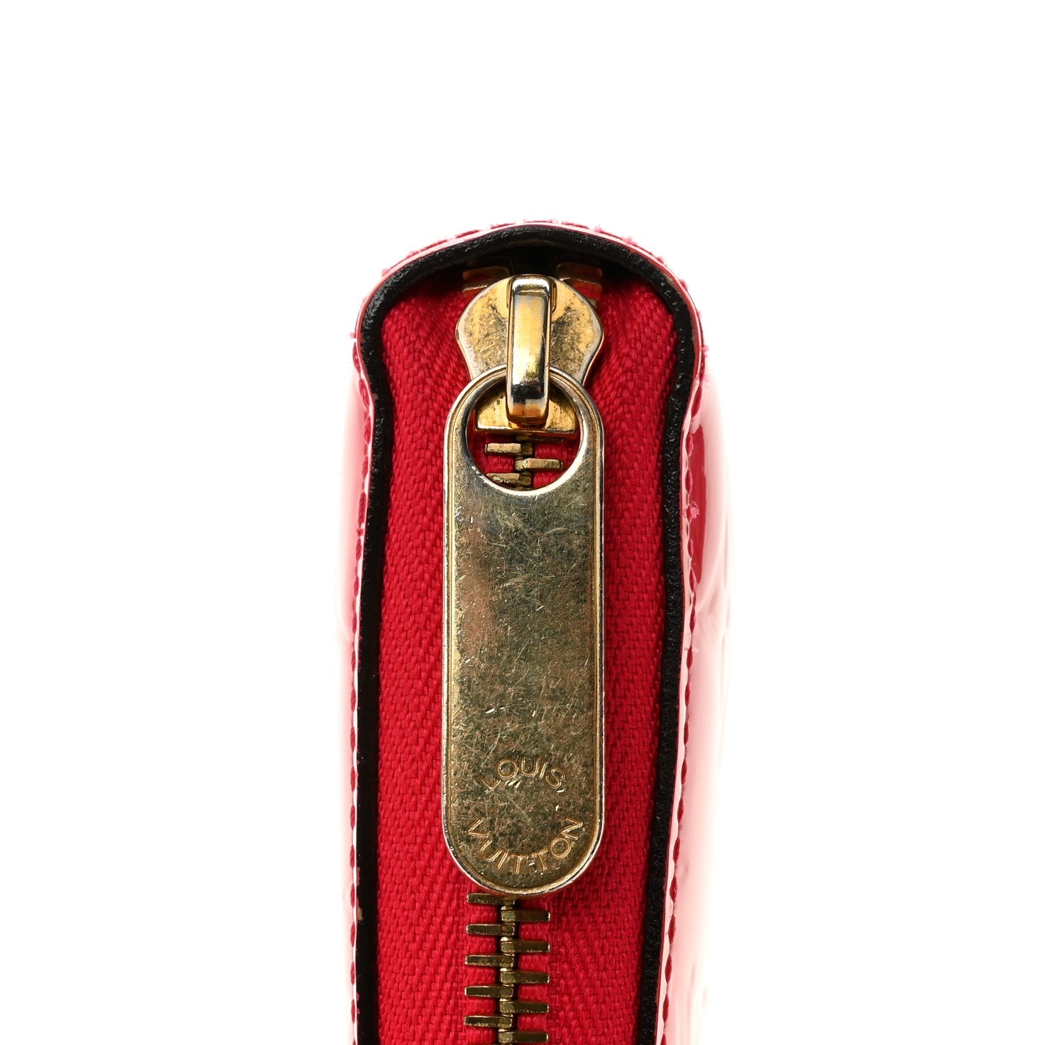 Louis Vuitton Vernis Zippy Wallet Rose Litchi