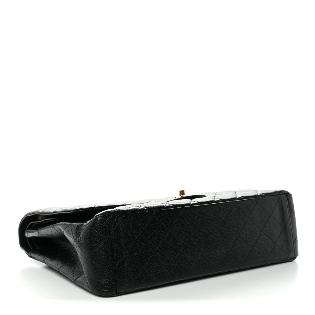 Chanel Caviar Quilted Maxi Double Flap Black