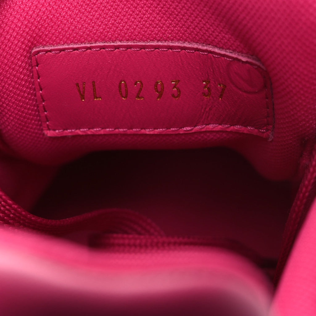 Louis Vuitton Calfskin Womens LV Trainer Sneakers 37 Hot Pink