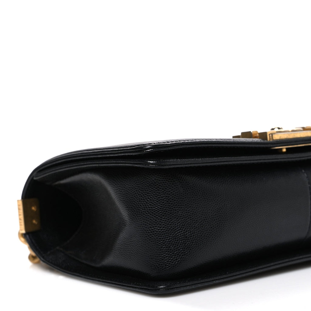 Chanel Caviar Quilted Medium Boy Flap Black