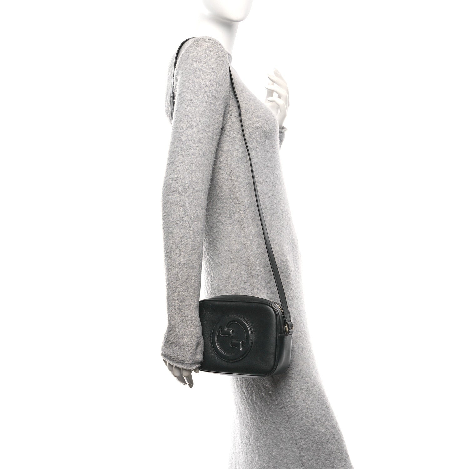 Gucci Sweetbread Calfskin Mini Blondie Bag Black