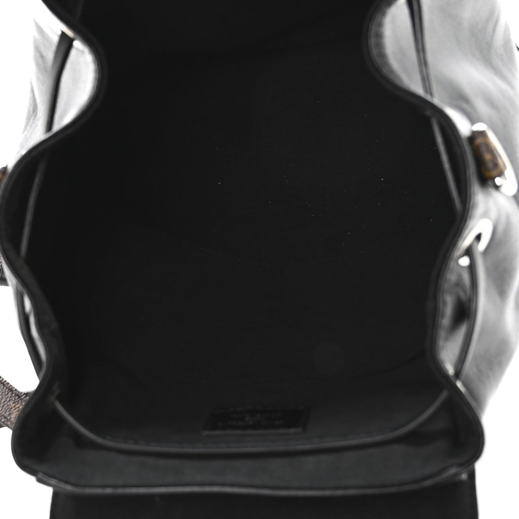 Louis Vuitton Lambskin Monogram Montsouris Vibe PM Black