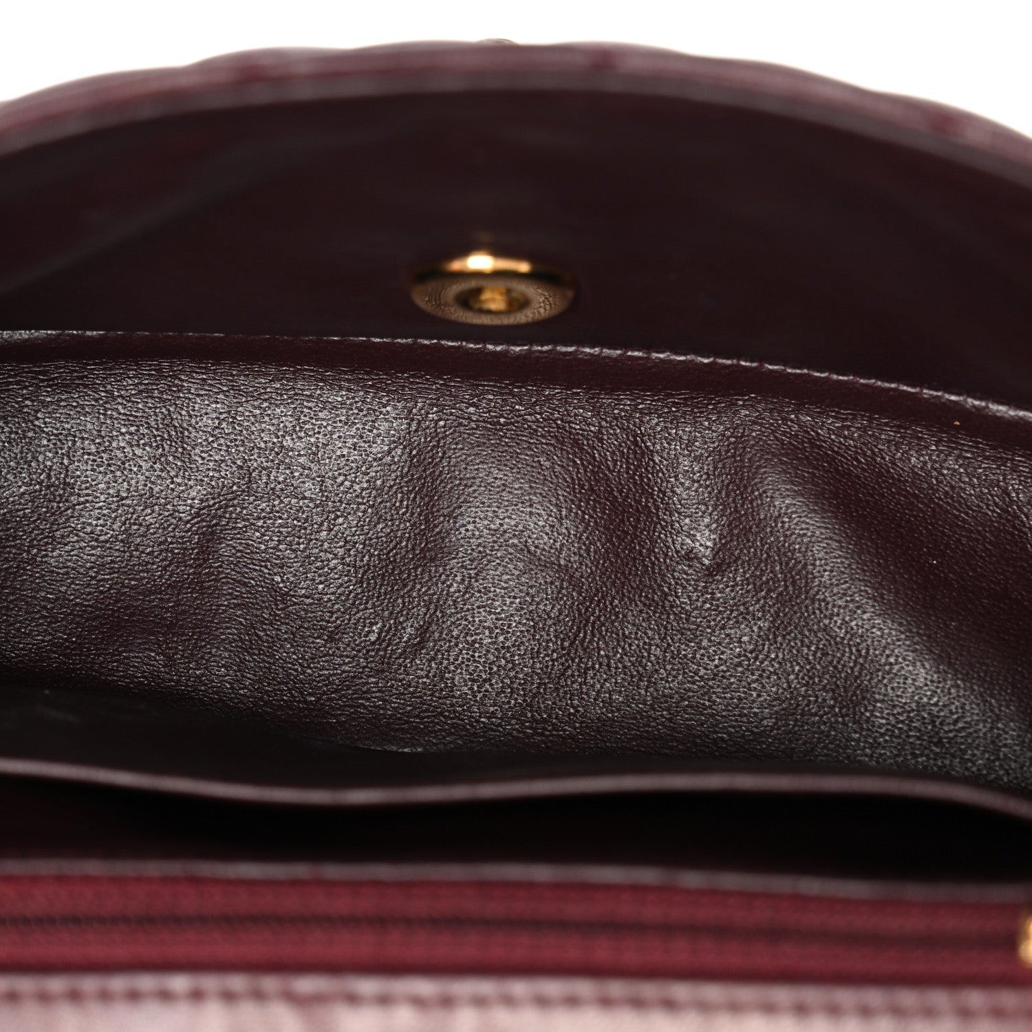 Chanel Lambskin Quilted Mini Rectangular Flap Burgundy