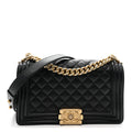 Chanel Caviar Quilted Medium Boy Flap Black