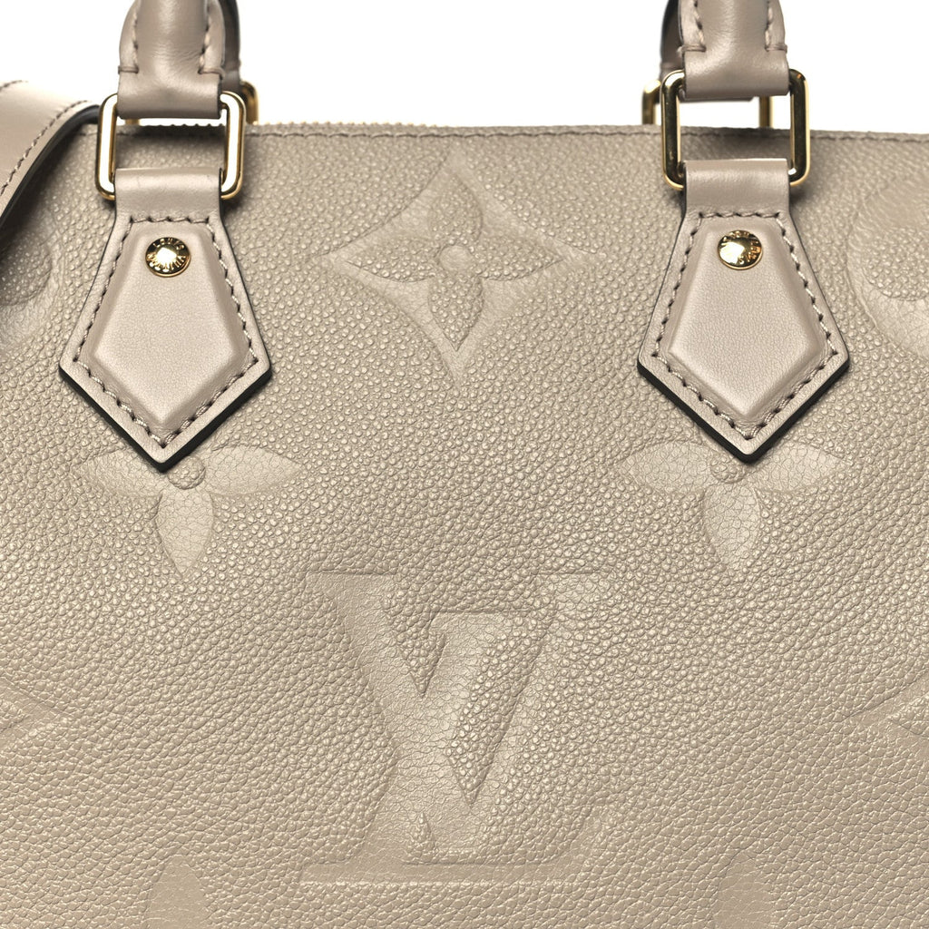 Louis Vuitton Empreinte Monogram Giant Speedy Bandouliere 25 Tourterelle