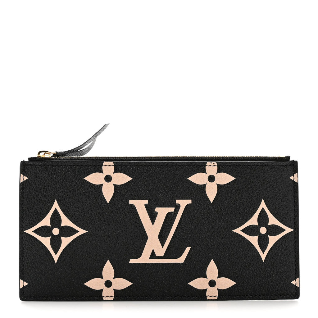 Louis Vuitton Empreinte Monogram Giant Crafty Pochette Felicie Zippered Insert Black