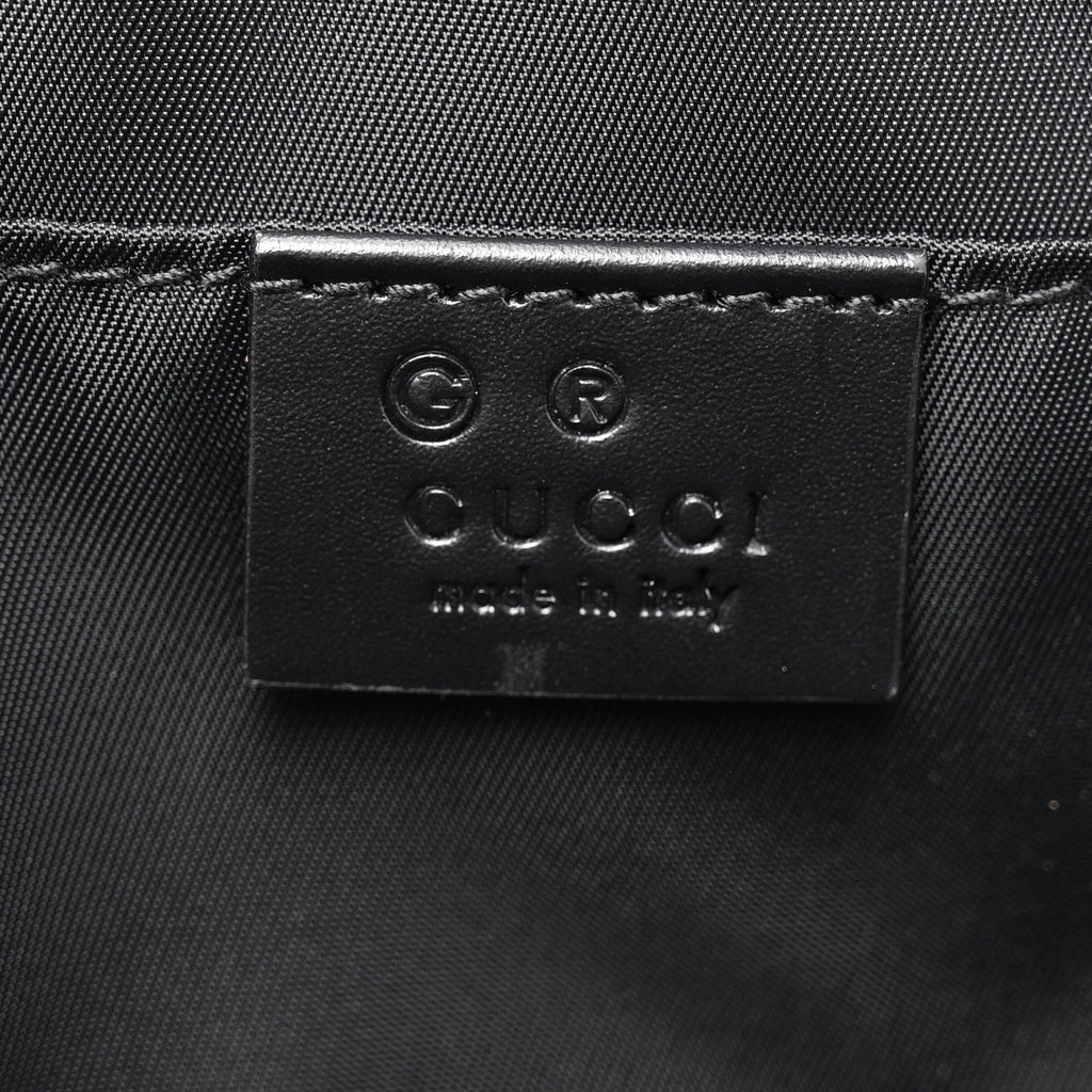 Gucci Canvas Web Slim Belt Bag Black