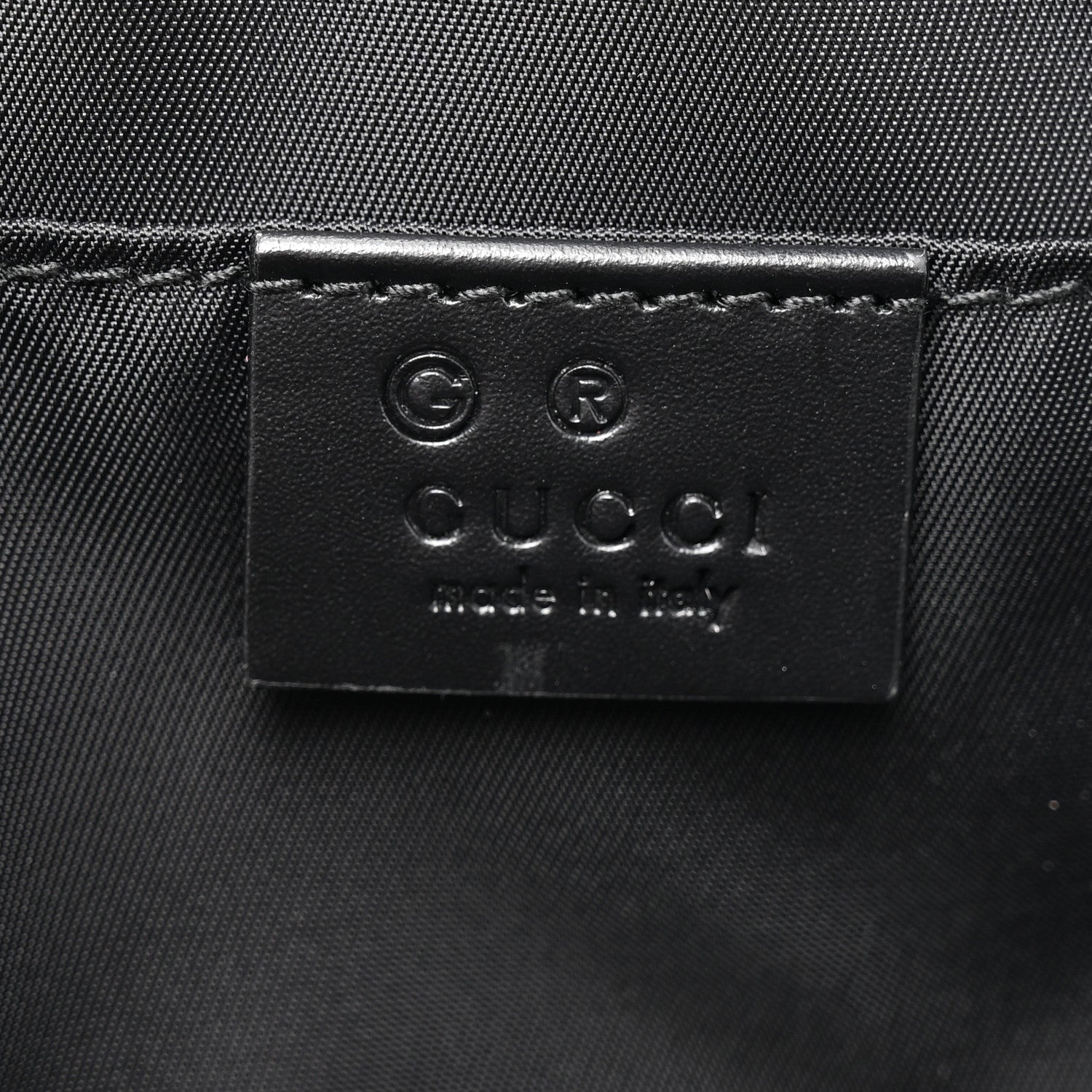Gucci Canvas Web Slim Belt Bag Black