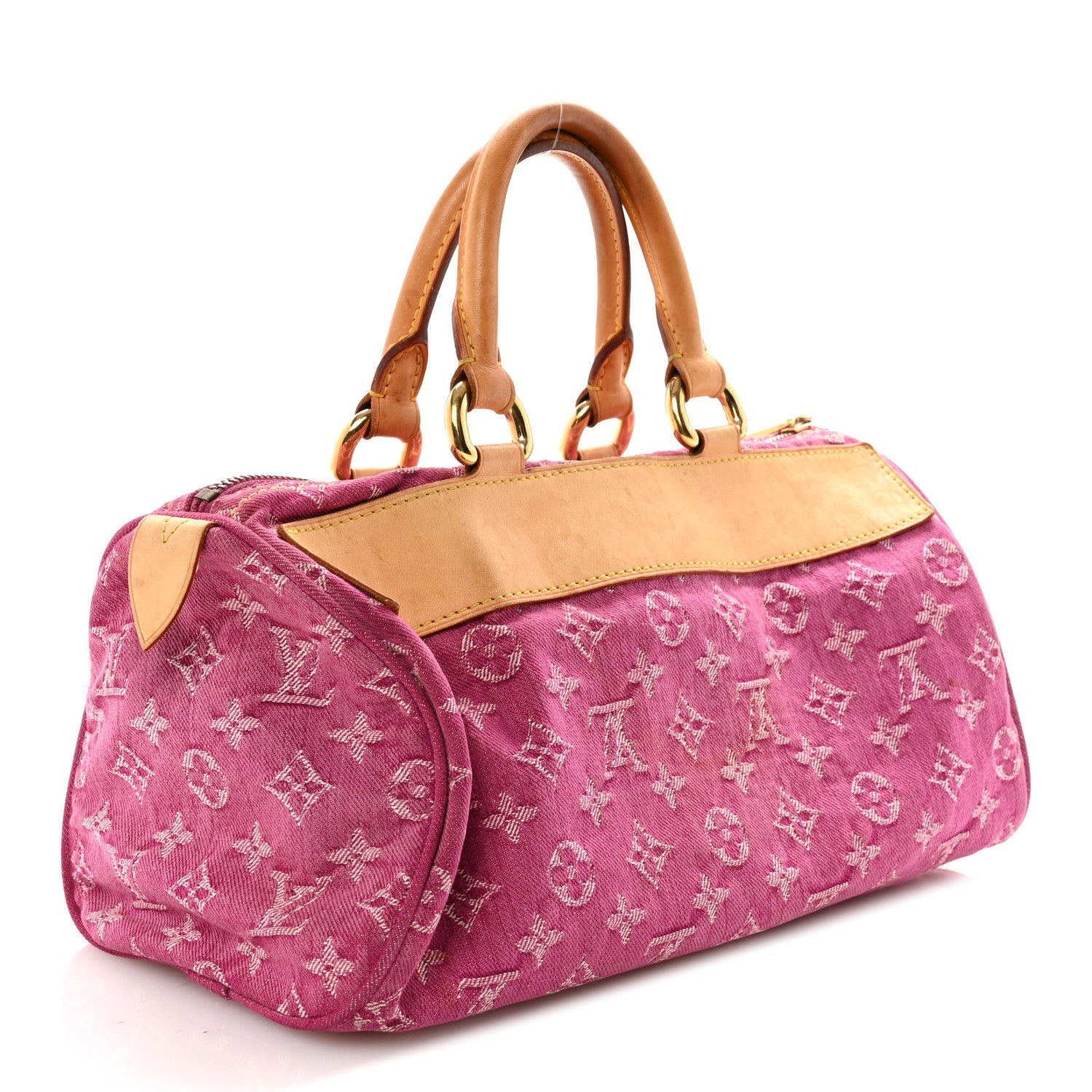 Louis Vuitton Monogram Denim Neo Speedy Fuchsia