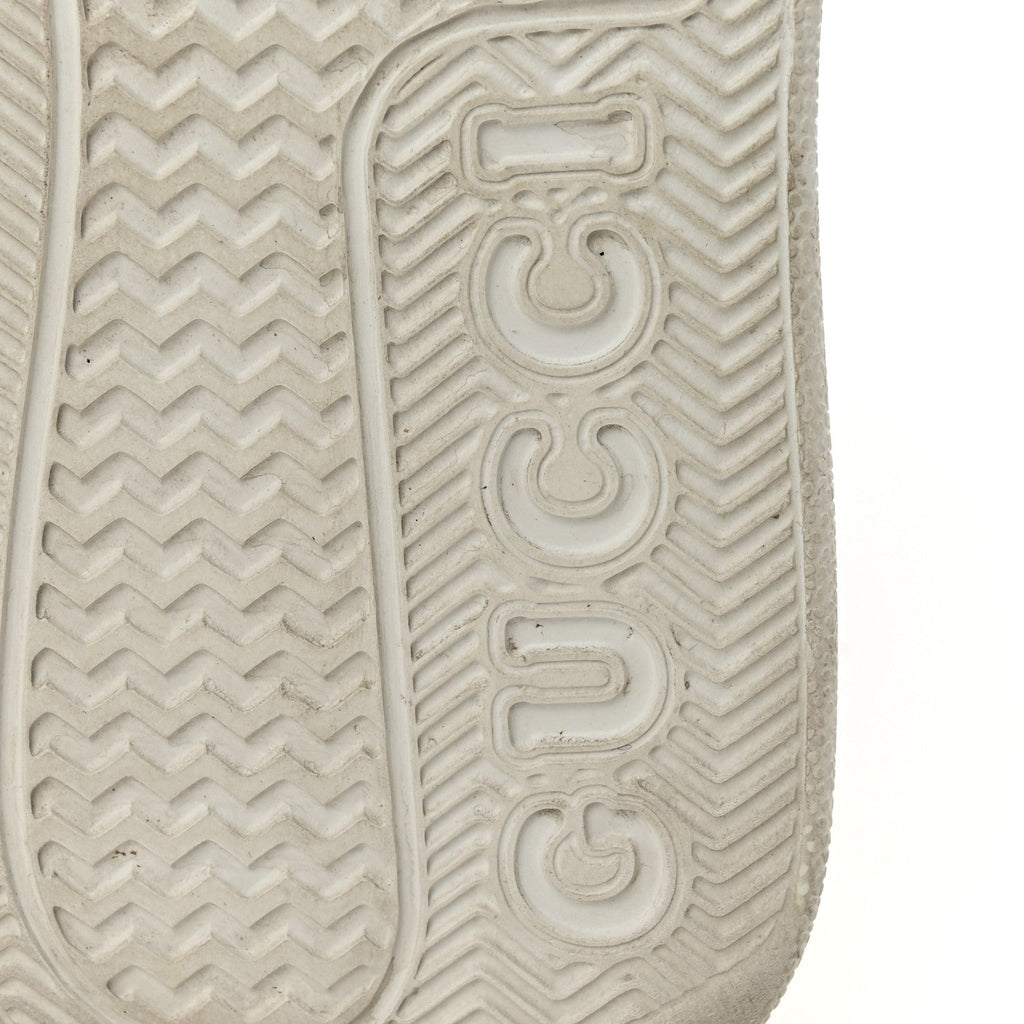 Gucci Calfskin GG Tennis Embossed Perforated Womens Platform 55mm Sneakers 37 Great White