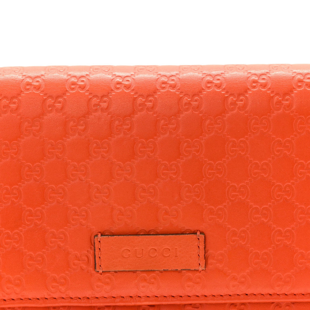 Gucci Soft Microguccissima Continental Wallet Sun Orange
