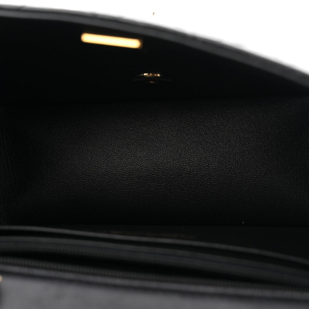 Chanel Lambskin Quilted Mini Square Flap Black