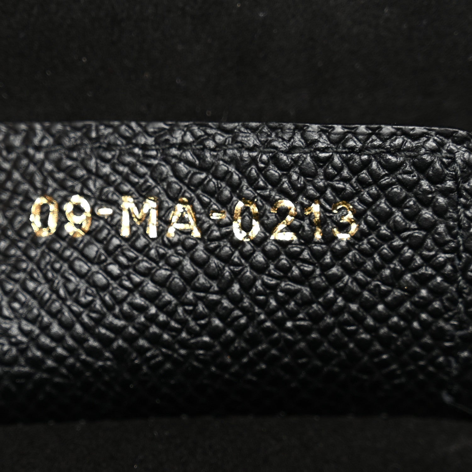 Christian Dior Grained Calfskin Saddle Bag With Strap Black