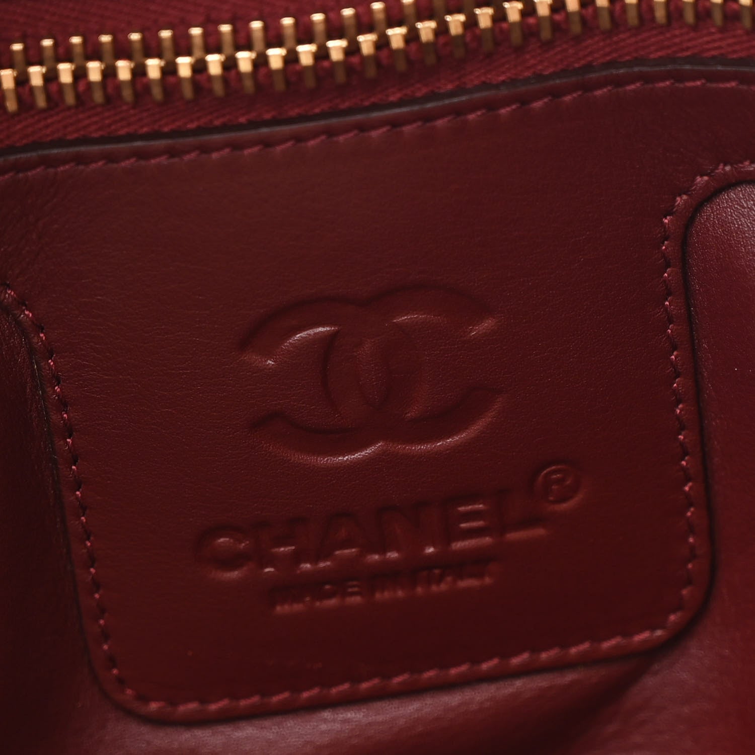 Chanel Metallic Lambskin Quilted Large Coco Cocoon Tote Light Gold