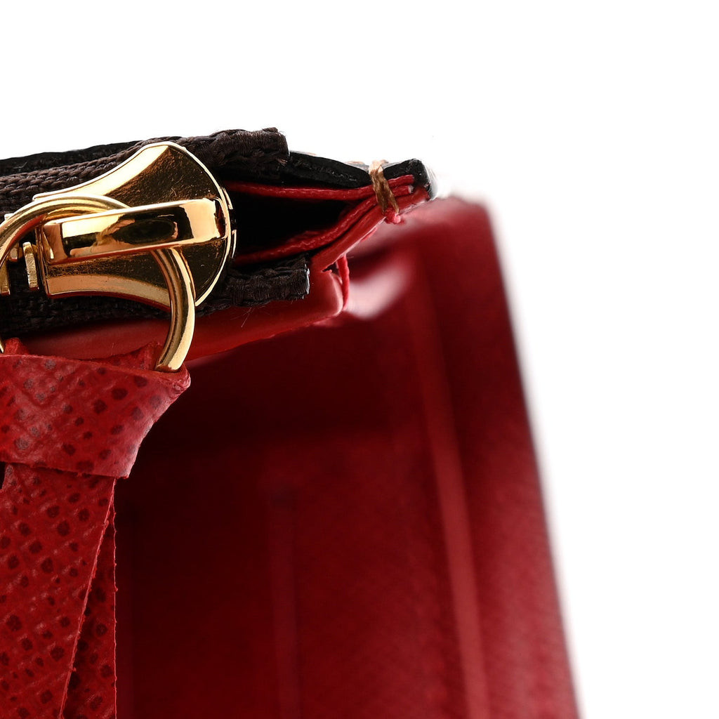 Louis Vuitton Damier Ebene Victorine Wallet Red
