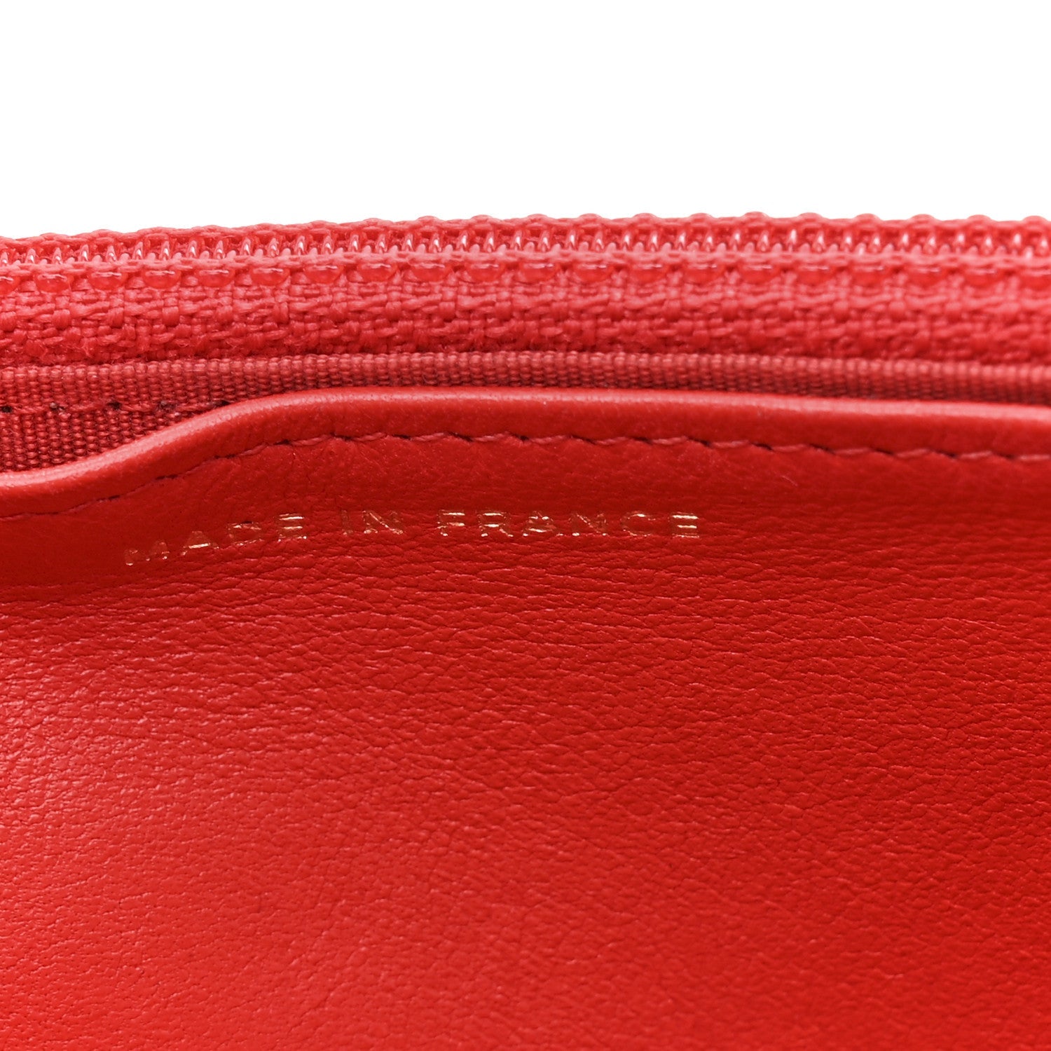 Chanel Lambskin Quilted Boy Wallet On Chain WOC Red